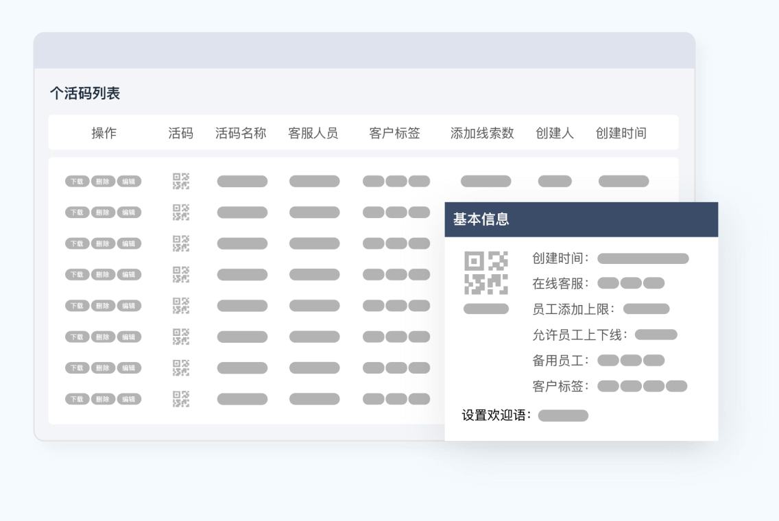 引流活码功能展示