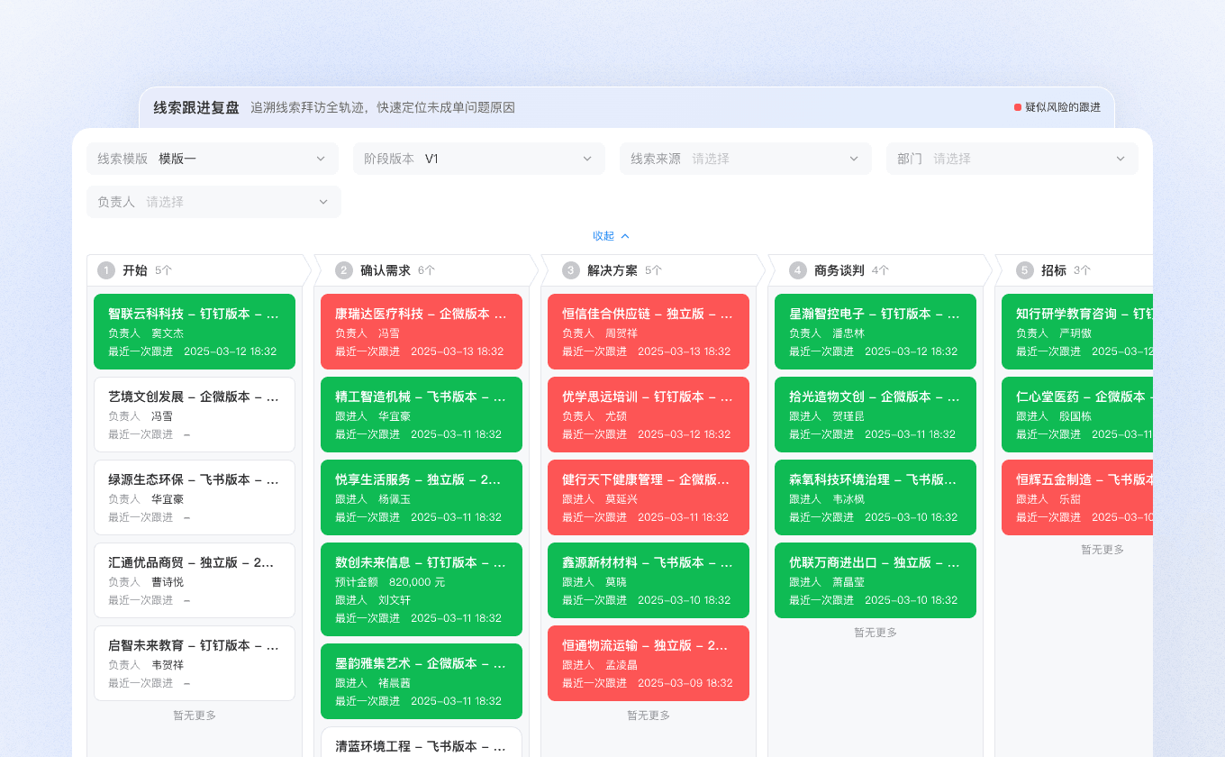 客户跟进追溯功能截图