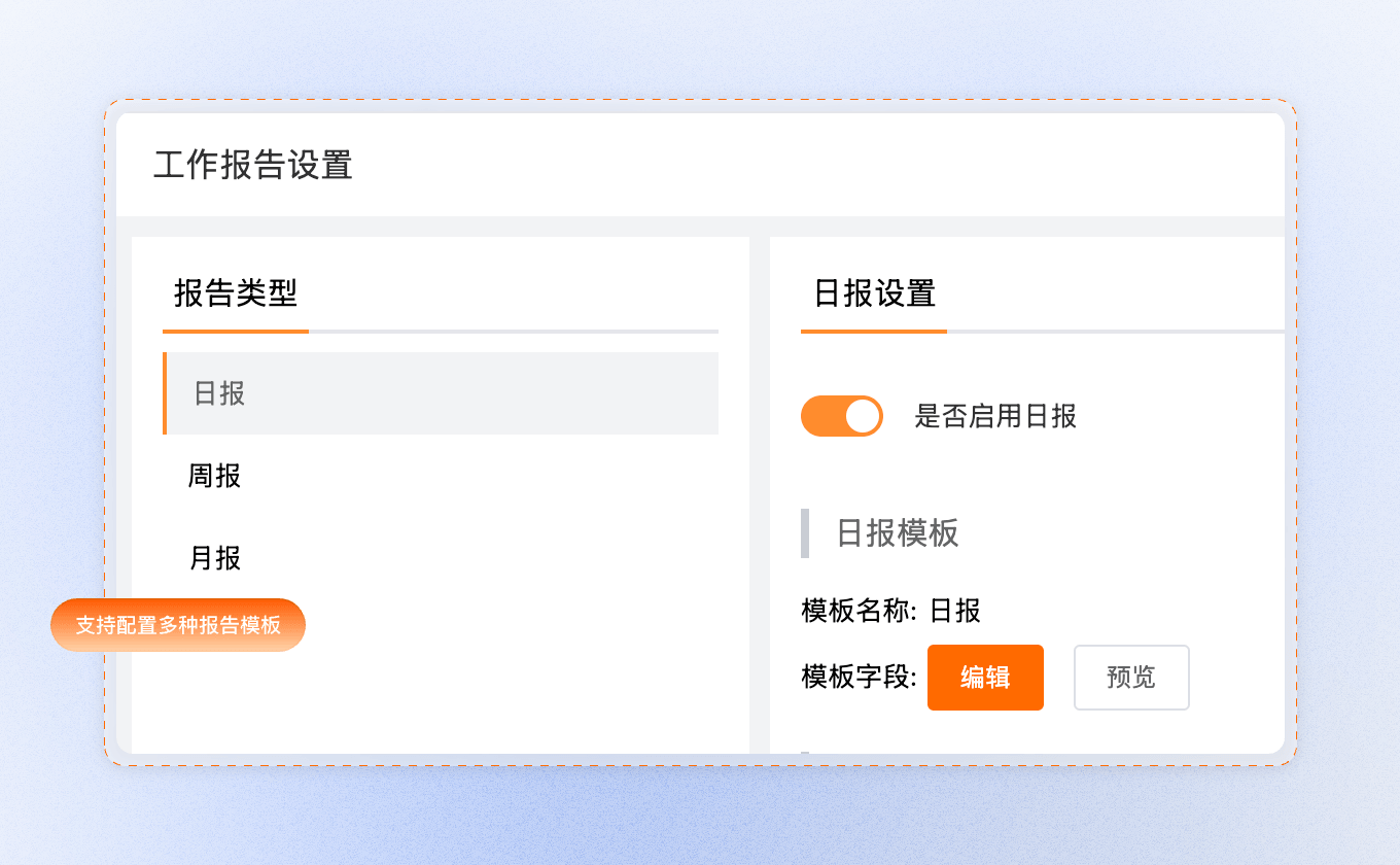 报告模板功能截图